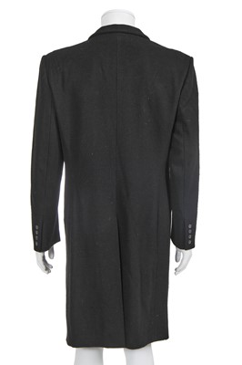 Lot 26 - An Alexander McQueen black Melton wool coat, probably 'Joan' collection Autumn-Winter 1998-99
