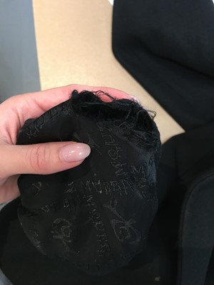 Lot 26 - An Alexander McQueen black Melton wool coat, probably 'Joan' collection Autumn-Winter 1998-99