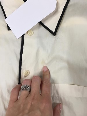 Lot 127 - A group of Issey Miyake by Naoki Takizawa men's striped suits and shirts, Spring-Summer 2006