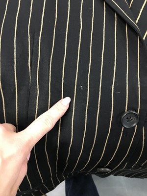 Lot 127 - A group of Issey Miyake by Naoki Takizawa men's striped suits and shirts, Spring-Summer 2006