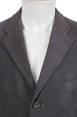Lot 134 - Three Issey Miyake men's grey cotton suits, probably 2000s