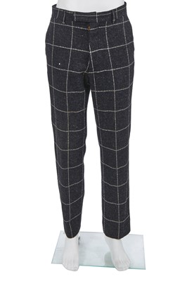 Lot 81 - A Vivienne Westwood men's grey windowpane check tweed suit, Autumn-Winter 1997-98
