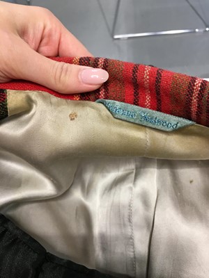 Lot 82 - A Vivienne Westwood men's tartan tweed blazer and waistcoat, circa 1997