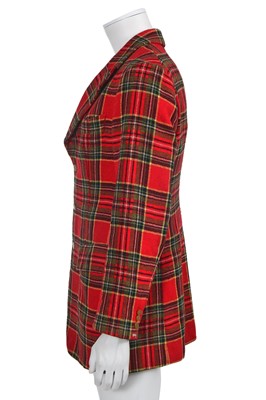 Lot 82 - A Vivienne Westwood men's tartan tweed blazer and waistcoat, circa 1997