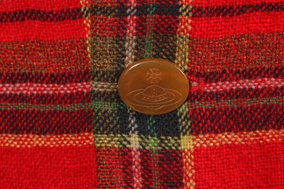 Lot 82 - A Vivienne Westwood men's tartan tweed blazer and waistcoat, circa 1997