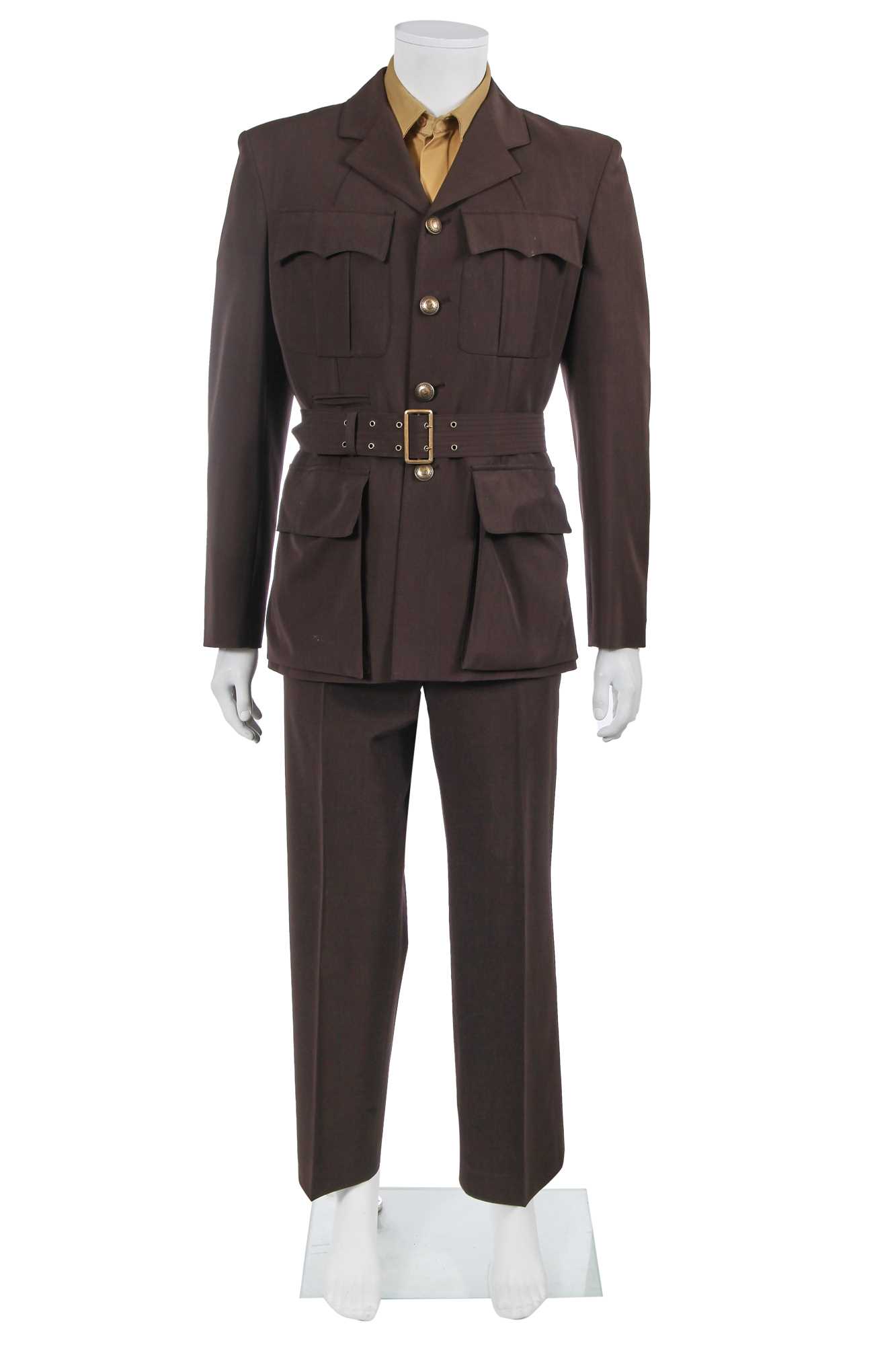 Lot 118 - A Jean Paul Gaultier men's brown gabardine safari ensemble, circa 2004