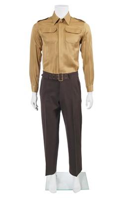 Lot 118 - A Jean Paul Gaultier men's brown gabardine safari ensemble, circa 2004