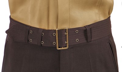 Lot 118 - A Jean Paul Gaultier men's brown gabardine safari ensemble, circa 2004