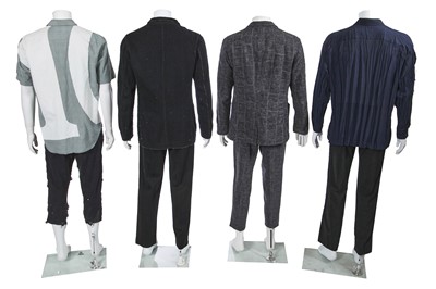 Lot 130 - A group of Issey Miyake men's suits and separates, mostly 2000s
