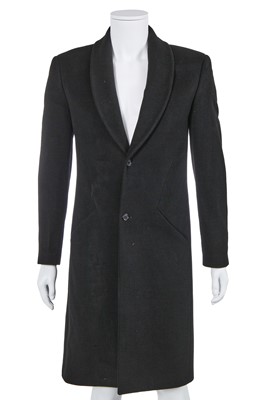 Lot 28 - An Alexander McQueen men's black cashmere coat, probably 'The Overlook' collection, Autumn-Winter 1999-2000