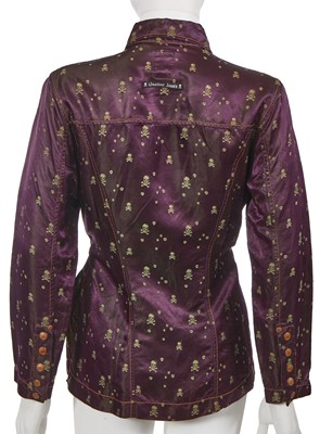 Lot 115 - A Jean Paul Gaultier skull and crossbones damask satin ensemble, 'Mad Max/Riders and Horsemen of Modern Times' collection, Autumn-Winter 1995-96