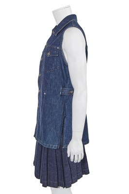 Lot 110 - A Jean Paul Gaultier denim kilt, ‘Les Tatouages/La Brute et le Raffiné’ collection, Spring-Summer 1994