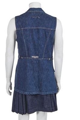 Lot 110 - A Jean Paul Gaultier denim kilt, ‘Les Tatouages/La Brute et le Raffiné’ collection, Spring-Summer 1994