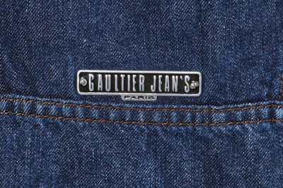 Lot 110 - A Jean Paul Gaultier denim kilt, ‘Les Tatouages/La Brute et le Raffiné’ collection, Spring-Summer 1994