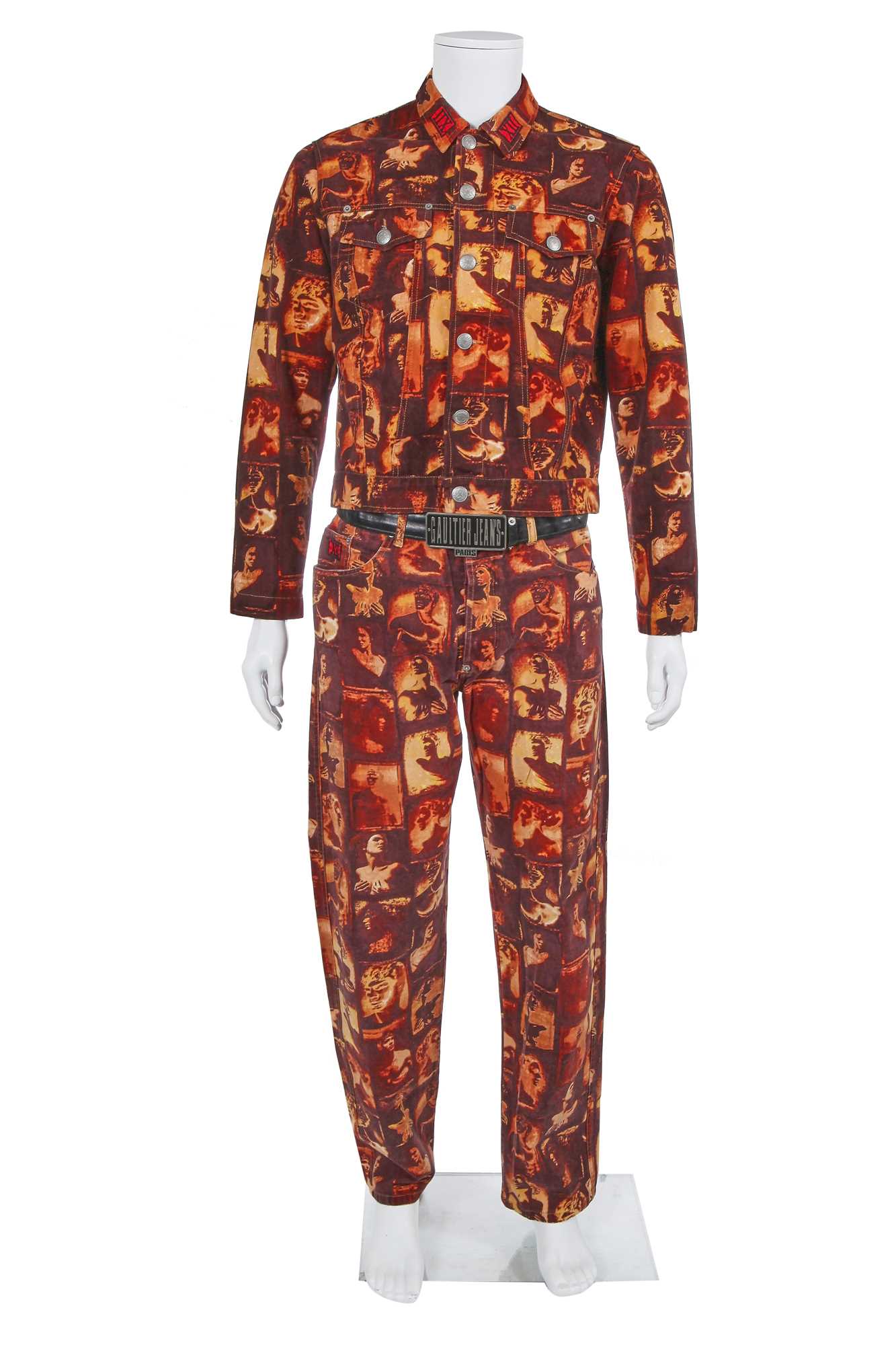 Lot 114 - A Jean Paul Gaultier printed cotton ensemble, ‘Fin de Siècle/Latino Lover des années 1940’ commercial collection, Spring-Summer 1995
