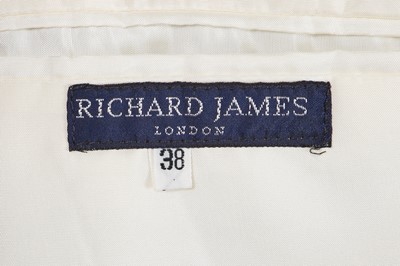 Lot 145 - A Richard James men's embroidered sky-blue silk-blend jacket, 'Cecil Beaton' collection, Spring-Summer 1990