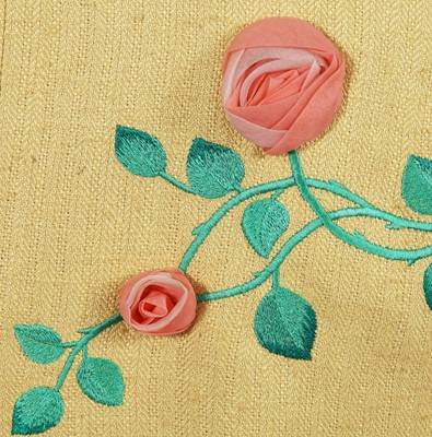 Lot 146 - A Richard James men's embroidered yellow silk-blend jacket, 'Cecil Beaton' collection, Spring-Summer 1990