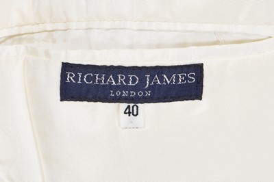 Lot 146 - A Richard James men's embroidered yellow silk-blend jacket, 'Cecil Beaton' collection, Spring-Summer 1990