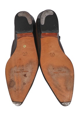 Lot 106 - A Jean Paul Gaultier men's grey wool suit ensemble and shoes, circa 1990