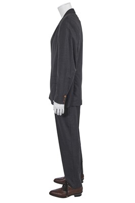 Lot 106 - A Jean Paul Gaultier men's grey wool suit ensemble and shoes, circa 1990