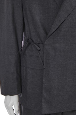 Lot 106 - A Jean Paul Gaultier men's grey wool suit ensemble and shoes, circa 1990