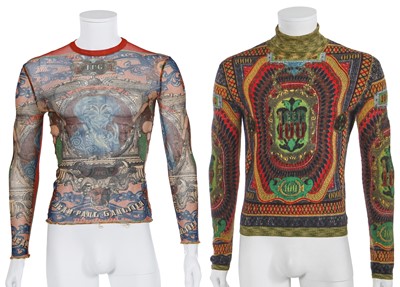 Lot 111 - Two Jean Paul Gaultier printed tops, circa 1994