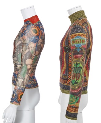 Lot 111 - Two Jean Paul Gaultier printed tops, circa 1994