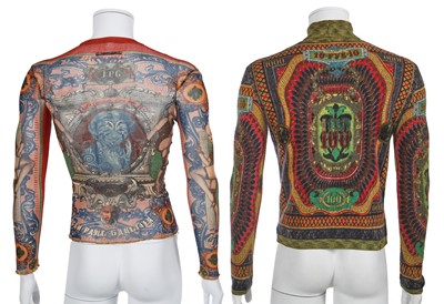 Lot 111 - Two Jean Paul Gaultier printed tops, circa 1994