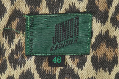 Lot 568 - A Jean Paul Gaultier leopard-printed denim ensemble, ‘Around the World in 168 Outfits’ collection, Spring-Summer 1989