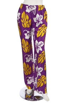 Lot 333 - A Prada embellished Hawaiian print dress, Resort 2014