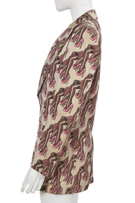 Lot 158 - A rare Cockell & Johnson men's printed blazer, 1973