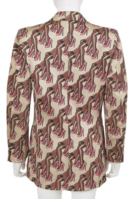 Lot 158 - A rare Cockell & Johnson men's printed blazer, 1973