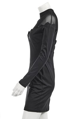 Lot 625 - A Thierry Mugler black lycra and net dress, 1987-1993