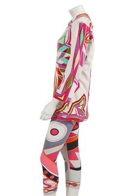 Lot 709 - An Emilio Pucci printed tunic and leggings ensemble, 1960s