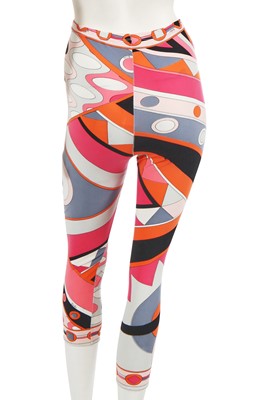 Lot 709 - An Emilio Pucci printed tunic and leggings ensemble, 1960s