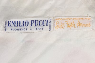 Lot 709 - An Emilio Pucci printed tunic and leggings ensemble, 1960s