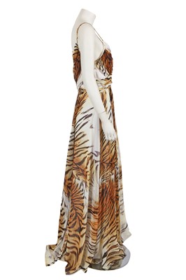 Lot 323 - A Roberto Cavalli tiger print crêpe dress, circa 2014