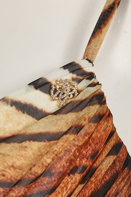 Lot 323 - A Roberto Cavalli tiger print crêpe dress, circa 2014
