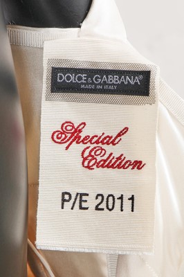 Lot 335 - A Dolce & Gabbana ivory satin dress, Special Edition, Spring-Summer 2011