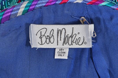 Lot 619 - A Bob Mackie printed and beaded silk satin dress, 1980s