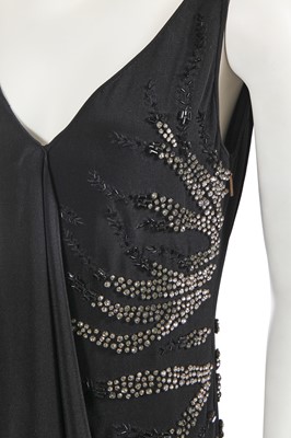 Lot 324 - A Roberto Cavalli bias-cut black silk crêpe evening dress, circa 2010