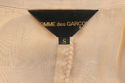 Lot 164 - A Comme des Garçons nude polyester chiffon...