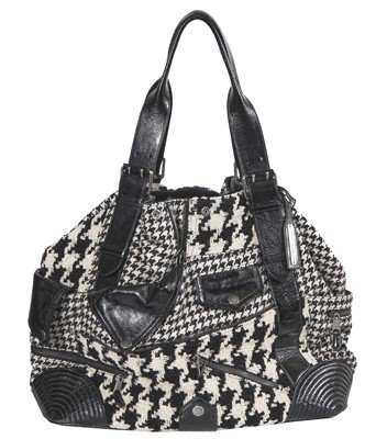 Lot 259 - An Alexander McQueen leather and wool 'Faithful' tote, circa 2009