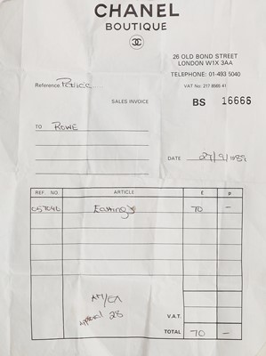 Lot 236 - A Chanel by Karl Lagerfeld navy blue cotton dress, circa 1989