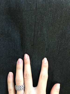 Lot 209 - A Maison Martin Margiela grey self-striped wool blazer, probably Autumn-Winter 1989-90