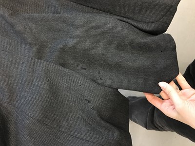 Lot 209 - A Maison Martin Margiela grey self-striped wool blazer, probably Autumn-Winter 1989-90