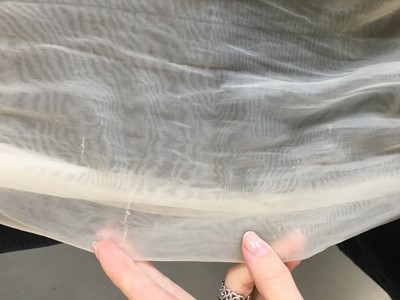 Lot 213 - A Maison Martin Margiela ivory nylon mesh ensemble, Spring-Summer 1990