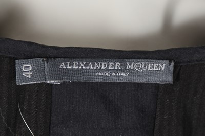 Lot 380 - An Alexander McQueen black cotton and chiffon ensemble, 'It's Only a Game' collection, Spring-Summer 2005