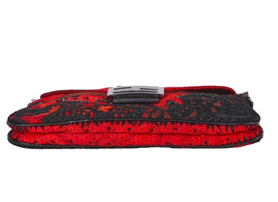 Lot 260 - A Fendi by Karl Lagerfeld embroidered baguette bag, early 2000s