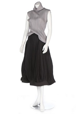 Lot 167 - An Issey Miyake pleated polyester ensemble,...
